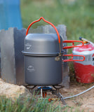 Aluminium alloy Camping Kokesettserie - 4 stk - updated med hock