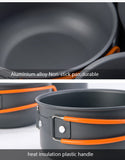 Aluminium alloy Camping Kokesettserie - 4 stk - updated med hock