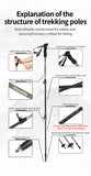 Hoar Trek Carbon Vandrestav - 169g